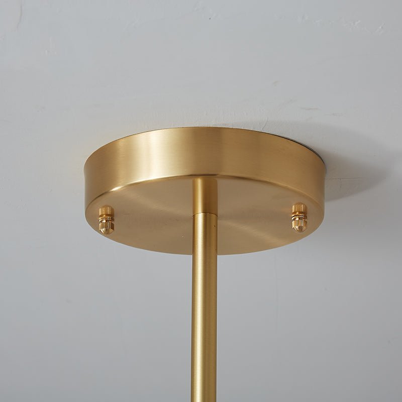 Lampada da soffitto Blikuvo Mid-Century Modern in ottone Sputnik