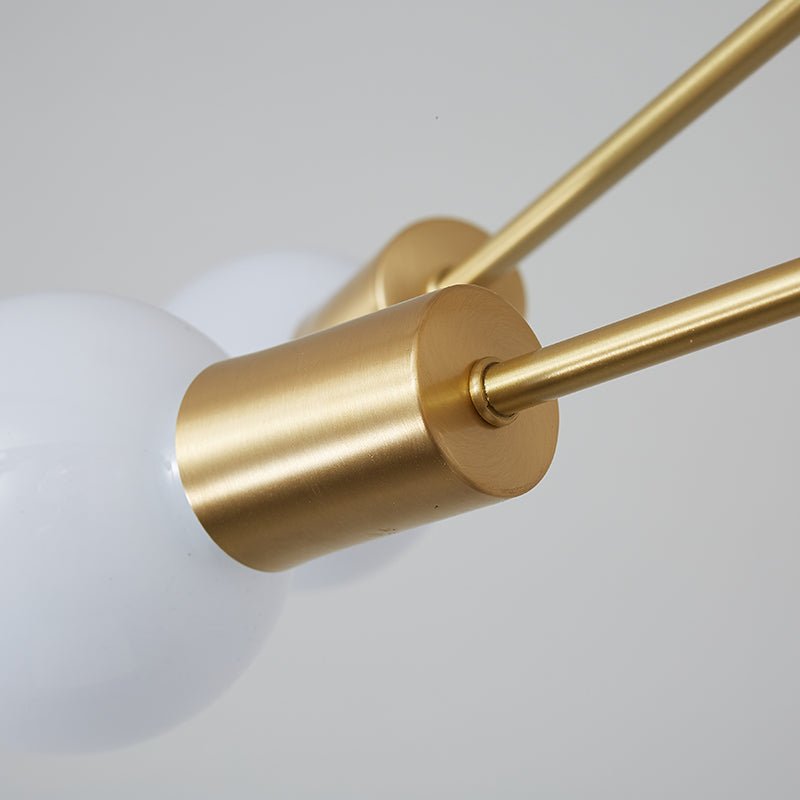 Lampada da soffitto Blikuvo Mid-Century Modern in ottone Sputnik