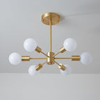 Lampada da soffitto Blikuvo Mid-Century Modern in ottone Sputnik