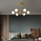 Lampada da soffitto Blikuvo Mid-Century Modern in ottone Sputnik