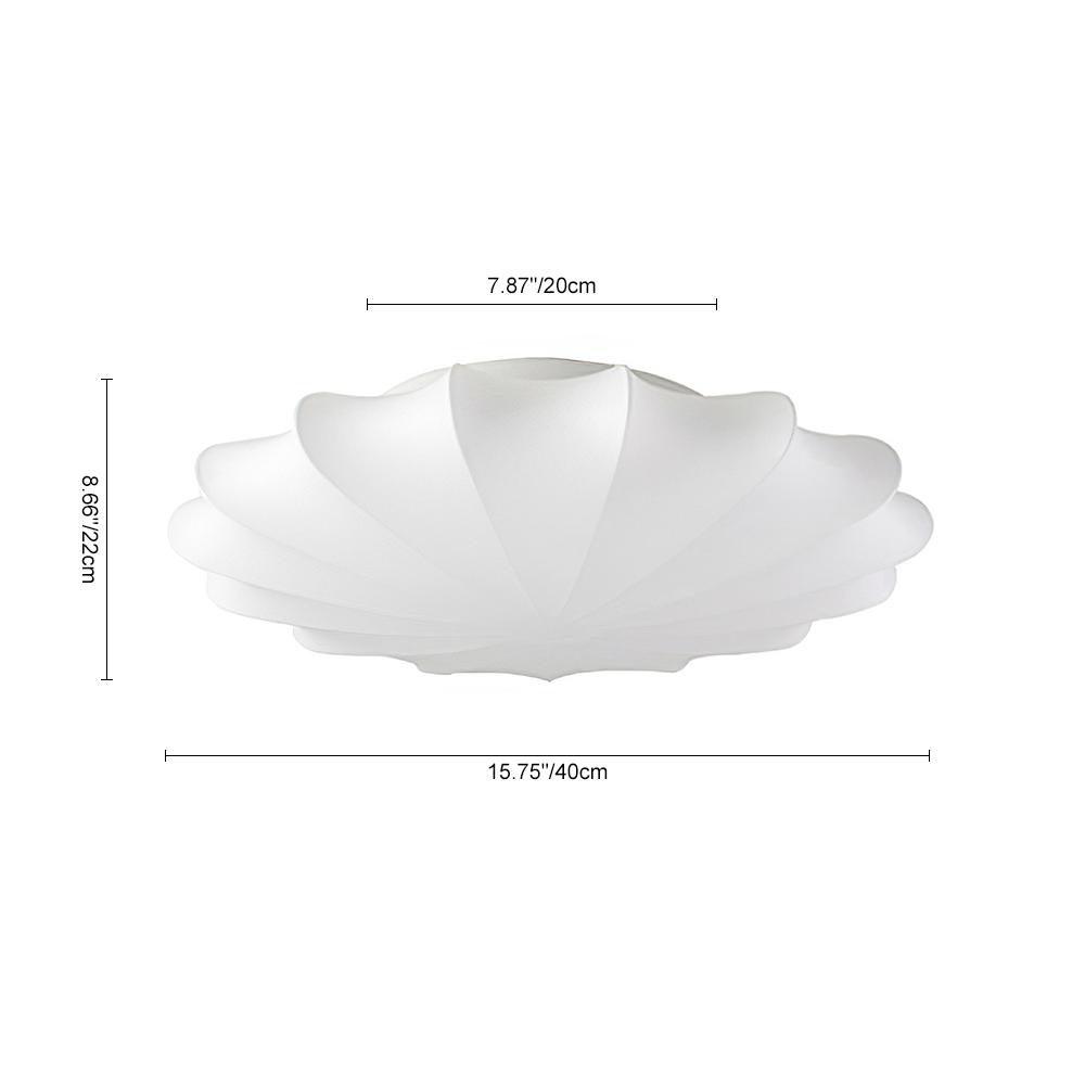 Lunari Lampada a Soffitto in Seta Mid-Century Modern
