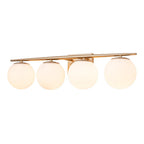 Ildvari Applique da Vanity in Vetro Opalino Mid-Century