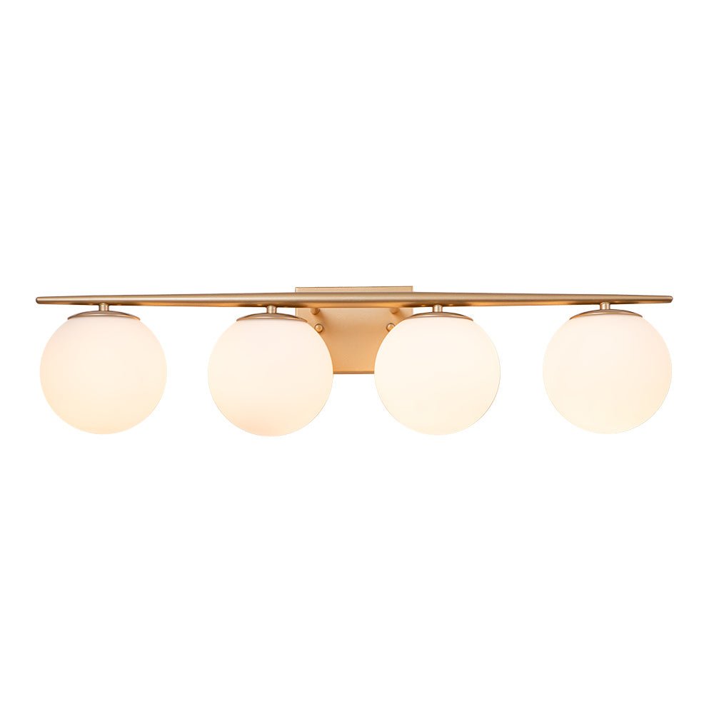 Ildvari Applique da Vanity in Vetro Opalino Mid-Century