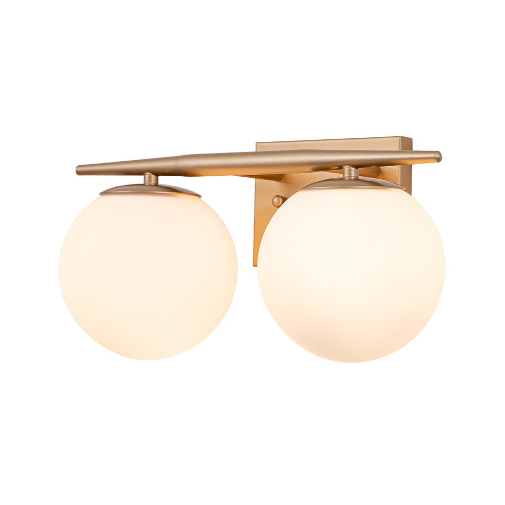 Ildvari Applique da Vanity in Vetro Opalino Mid-Century