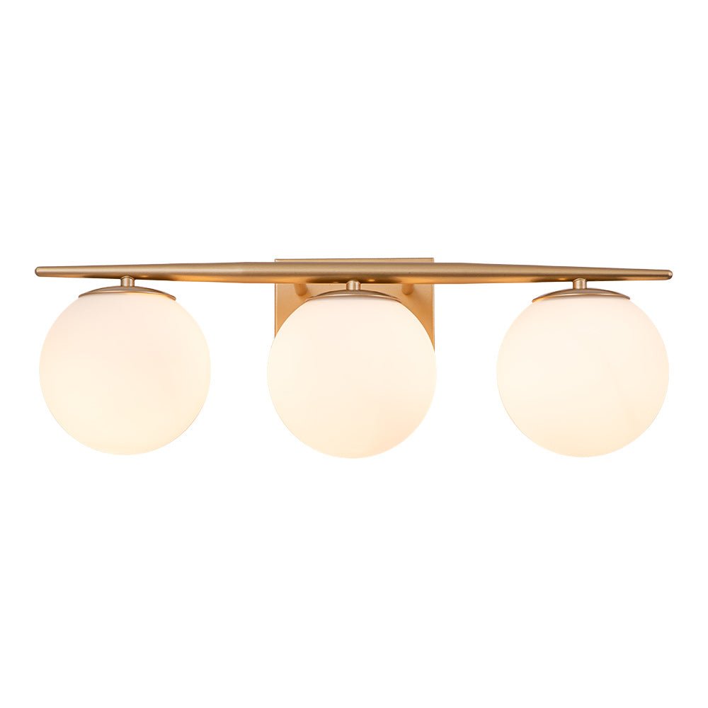 Ildvari Applique da Vanity in Vetro Opalino Mid-Century