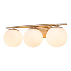 Ildvari Applique da Vanity in Vetro Opalino Mid-Century