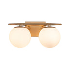 Ildvari Applique da Vanity in Vetro Opalino Mid-Century