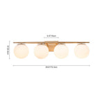 Ildvari Applique da Vanity in Vetro Opalino Mid-Century
