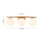 Ildvari Applique da Vanity in Vetro Opalino Mid-Century