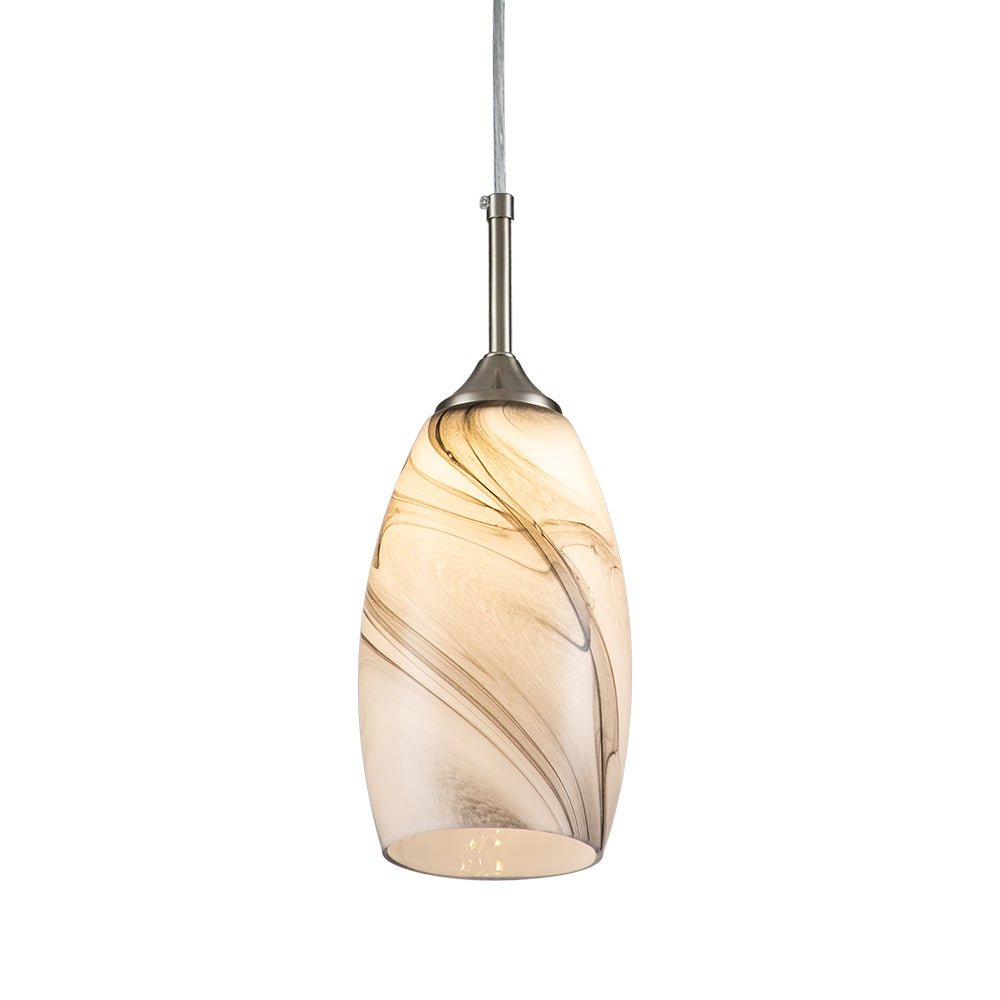 Fljotunix Moderno Lampadario in Vetro Mica