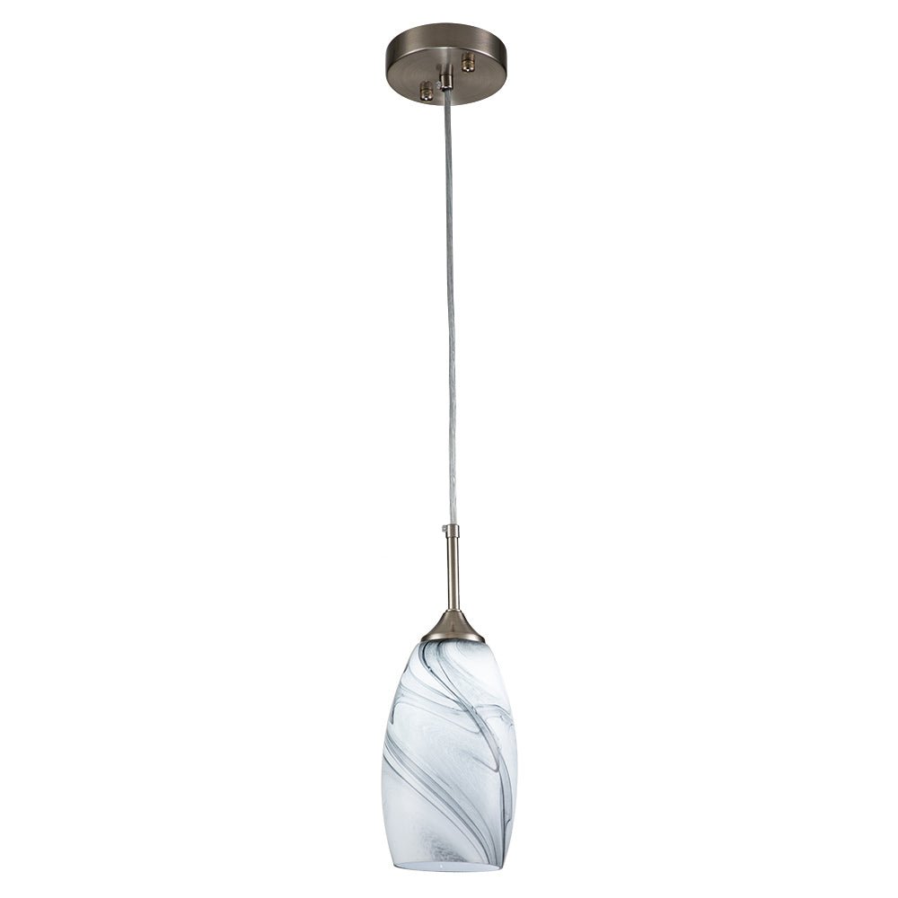 Fljotunix Moderno Lampadario in Vetro Mica