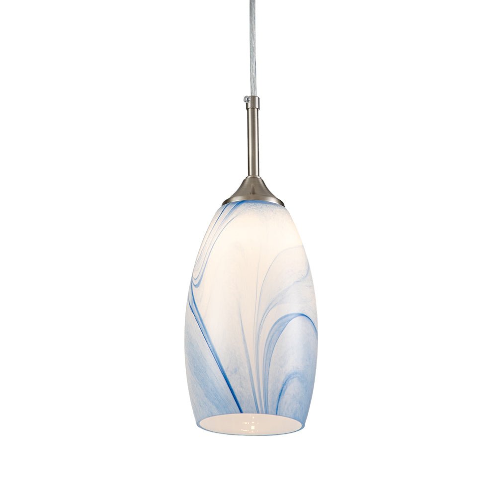 Fljotunix Moderno Lampadario in Vetro Mica