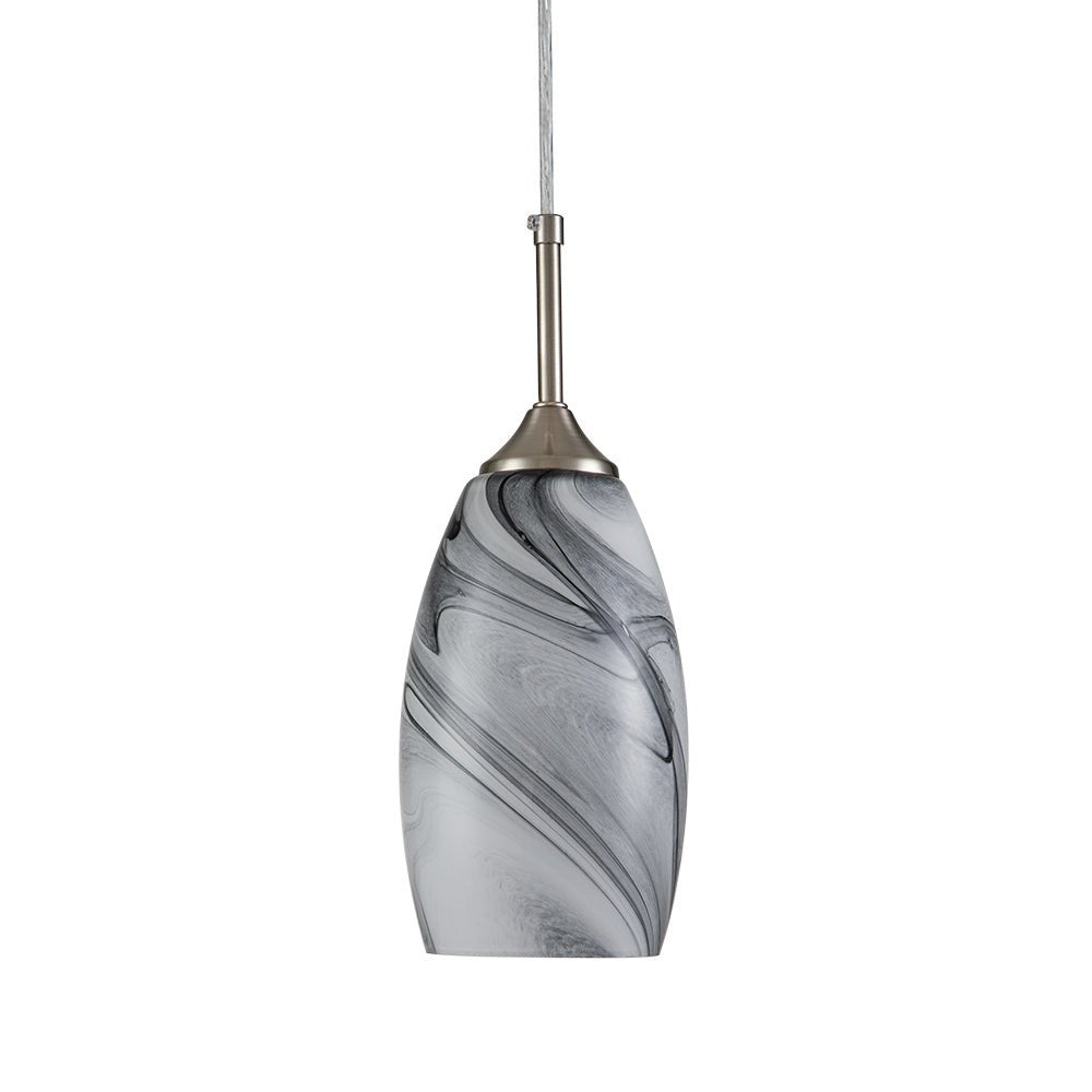 Fljotunix Moderno Lampadario in Vetro Mica
