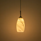 Fljotunix Moderno Lampadario in Vetro Mica