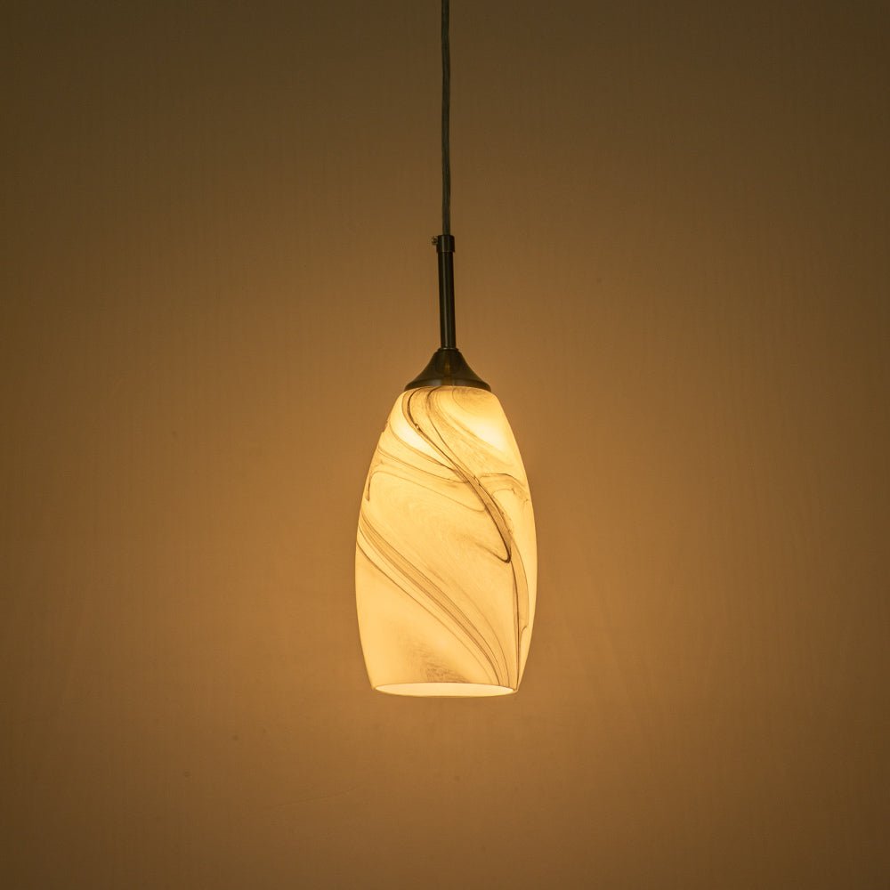 Fljotunix Moderno Lampadario in Vetro Mica