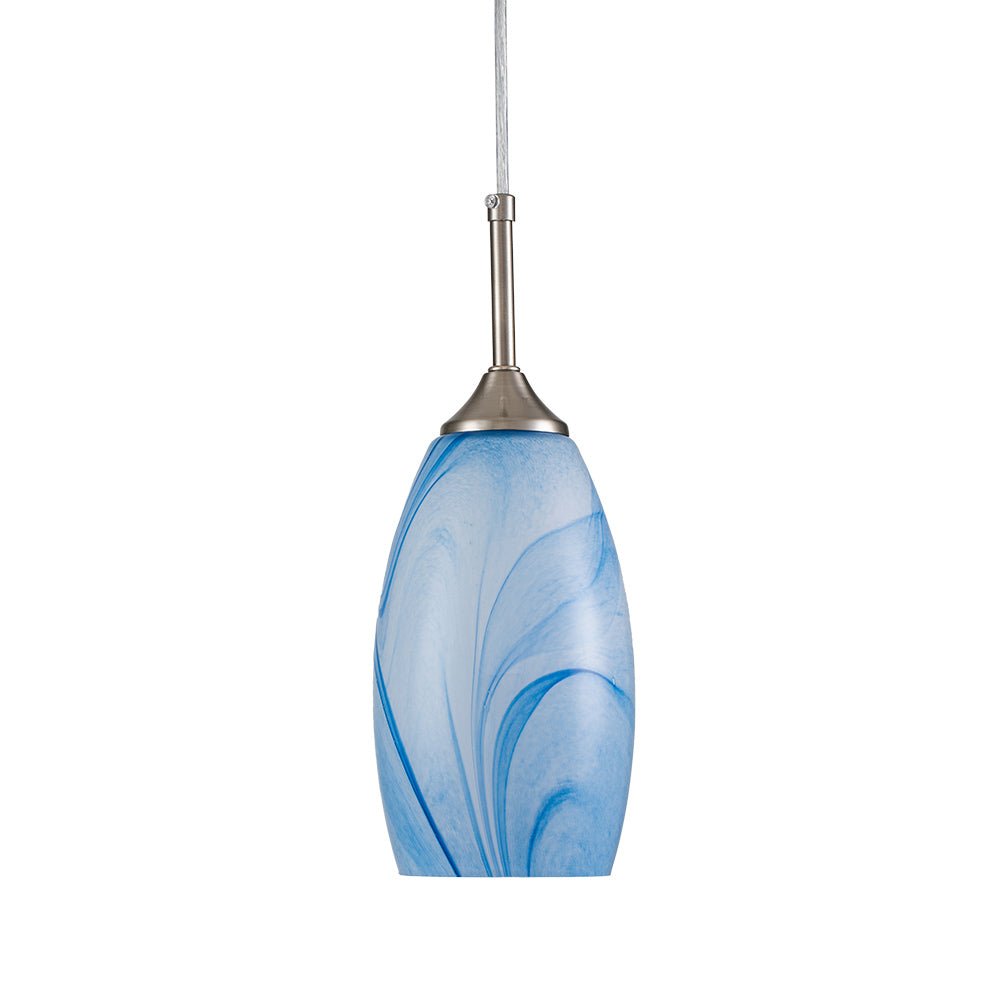 Fljotunix Moderno Lampadario in Vetro Mica