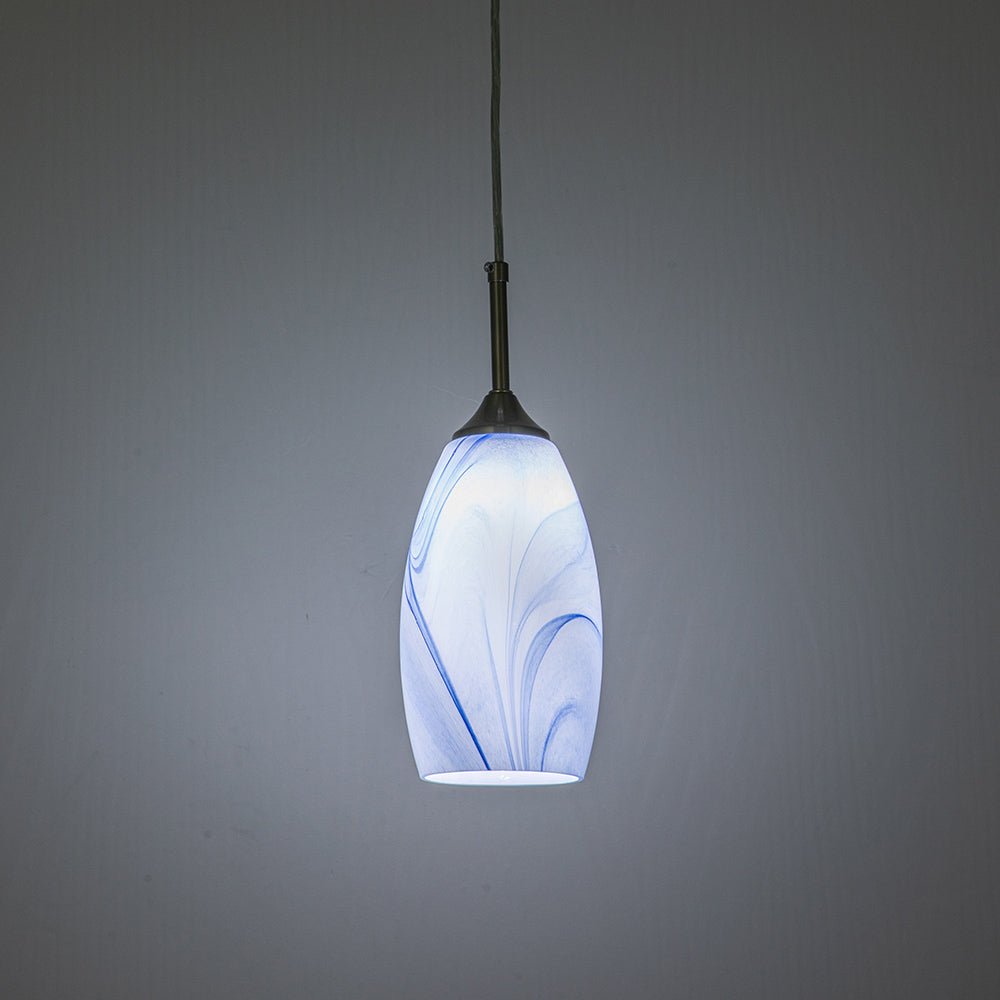 Fljotunix Moderno Lampadario in Vetro Mica