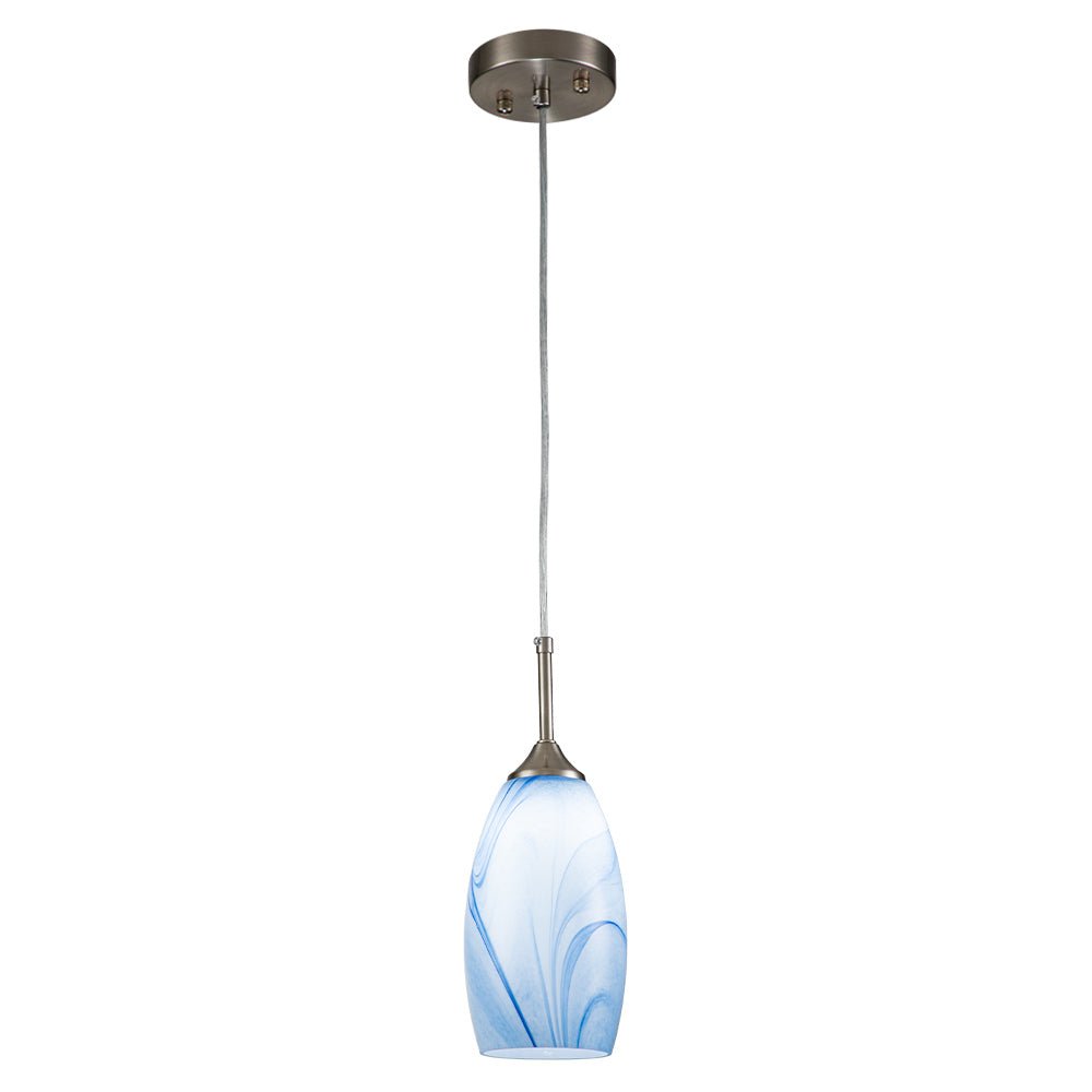 Fljotunix Moderno Lampadario in Vetro Mica
