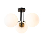 Lampada da soffitto Ombra in vetro opalino moderno