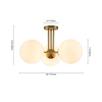 Lampada da soffitto Ombra in vetro opalino moderno