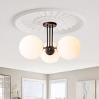 Lampada da soffitto Ombra in vetro opalino moderno