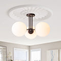 Lampada da soffitto Ombra in vetro opalino moderno