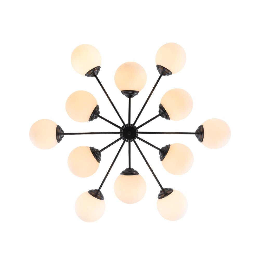 Lampadario Moderno Sputnik in Vetro Opale Fyrsta
