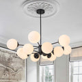 Lampadario Moderno Sputnik in Vetro Opale Fyrsta