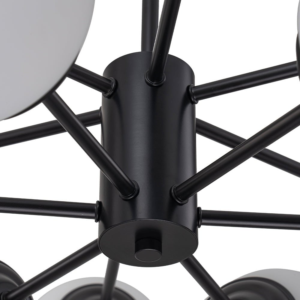 Lampadario Moderno Sputnik in Vetro Opale Fyrsta