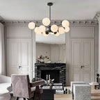 Lampadario Moderno Sputnik in Vetro Opale Fyrsta