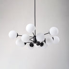 Lampadario Moderno Sputnik in Vetro Opale Fyrsta
