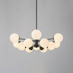 Lampadario Moderno Sputnik in Vetro Opale Fyrsta