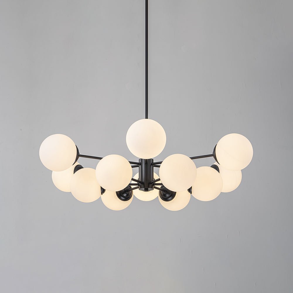 Lampadario Moderno Sputnik in Vetro Opale Fyrsta