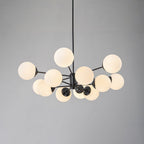 Lampadario Moderno Sputnik in Vetro Opale Fyrsta