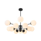 Lampadario Moderno Sputnik in Vetro Opale Fyrsta