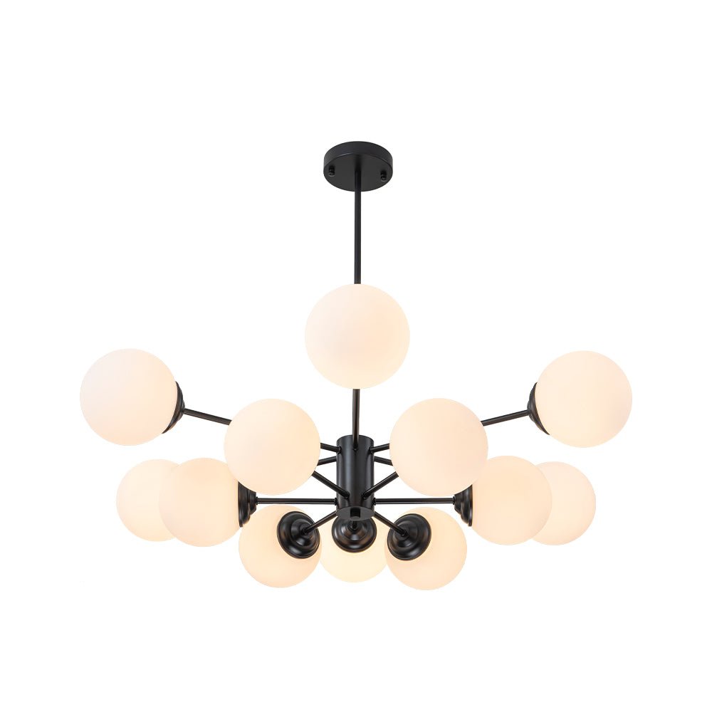 Lampadario Moderno Sputnik in Vetro Opale Fyrsta
