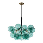 Qvistun Moderno Cluster Verde Globo Lampadario in Vetro a Bolle