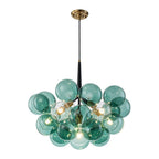 Qvistun Moderno Cluster Verde Globo Lampadario in Vetro a Bolle