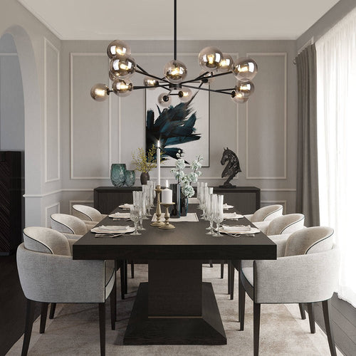 Candelabro Moderno in Vetro Seriva
