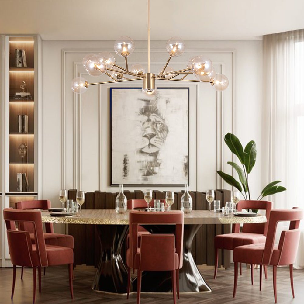 Candelabro Moderno in Vetro Seriva