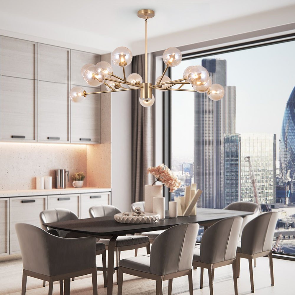 Candelabro Moderno in Vetro Seriva
