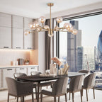 Candelabro Moderno in Vetro Seriva