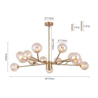 Candelabro Moderno in Vetro Seriva