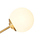 Lampadario Minimalista in Vetro Opale Glazia
