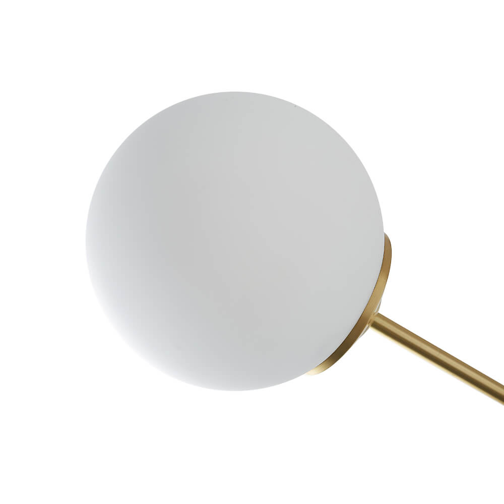 Lampadario Minimalista in Vetro Opale Glazia