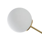 Lampadario Minimalista in Vetro Opale Glazia