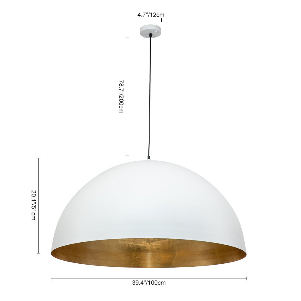 Lampada a sospensione a cupola moderna Aevum