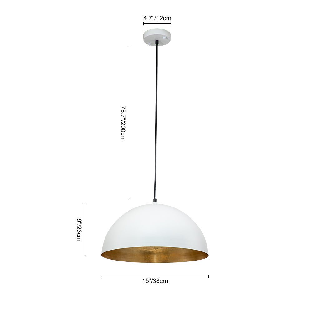 Lampada a sospensione a cupola moderna Aevum