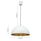 Lampada a sospensione a cupola moderna Aevum