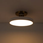 Fljota Lampada a LED Semi Flush in Ottone Scandinavo